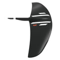 One-Lock Ease Front Wing in black with aerodynamic design, featuring high lift geometry and a universal screw-free mounting system for easy, stable foil riding progression.