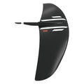 One-Lock Ease Front Wing in black with white and orange accents, designed for early lift and stable, predictable control in foil wingboarding.