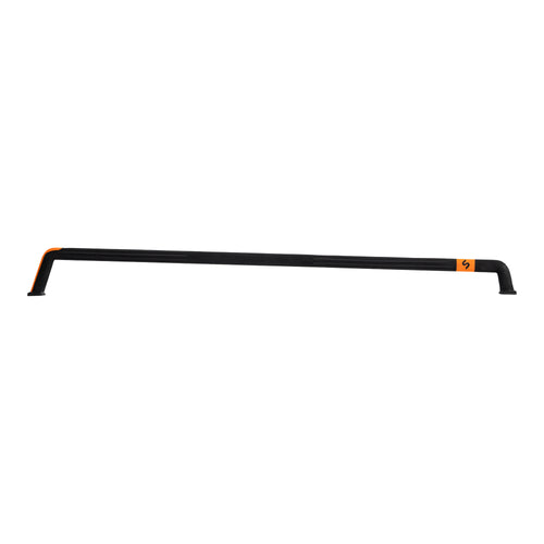 Carbon Uni Handle made from lightweight black carbon with subtle orange accents, designed for durability and performance in water sports setups.